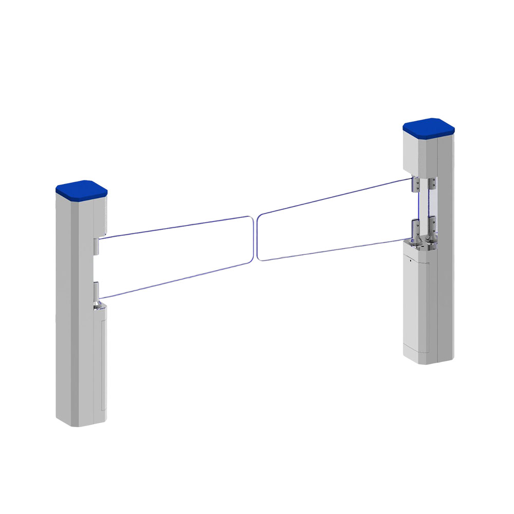 Tornello con barriera oscillante a due colonne